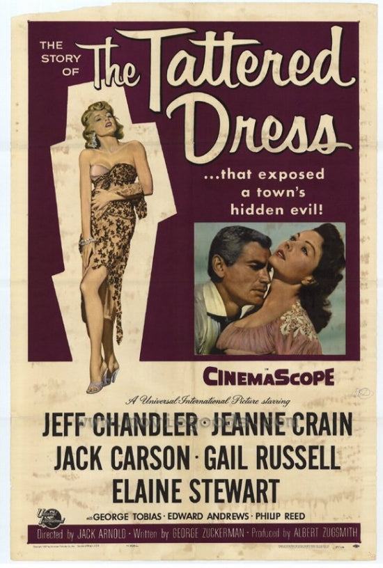 Tattered Dress Movie Poster showcasing captivating cinematic artwork.
