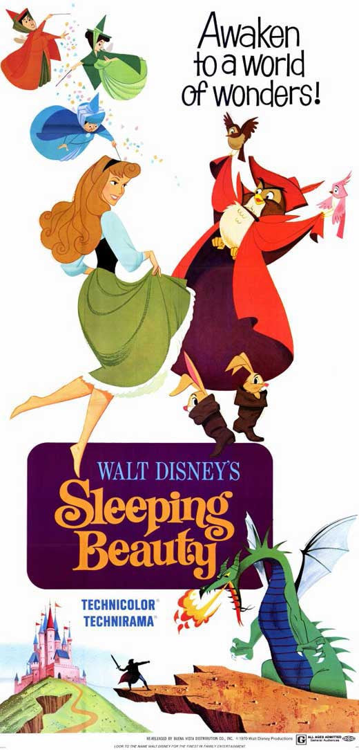Sleeping Beauty Movie Poster Print (11x17) - Classic Disney Artwork