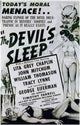 The Devils Sleep Movie Poster showcasing classic horror art.