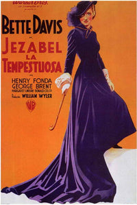 Jezebel Movie Poster Print showcasing classic film art in vibrant colors.