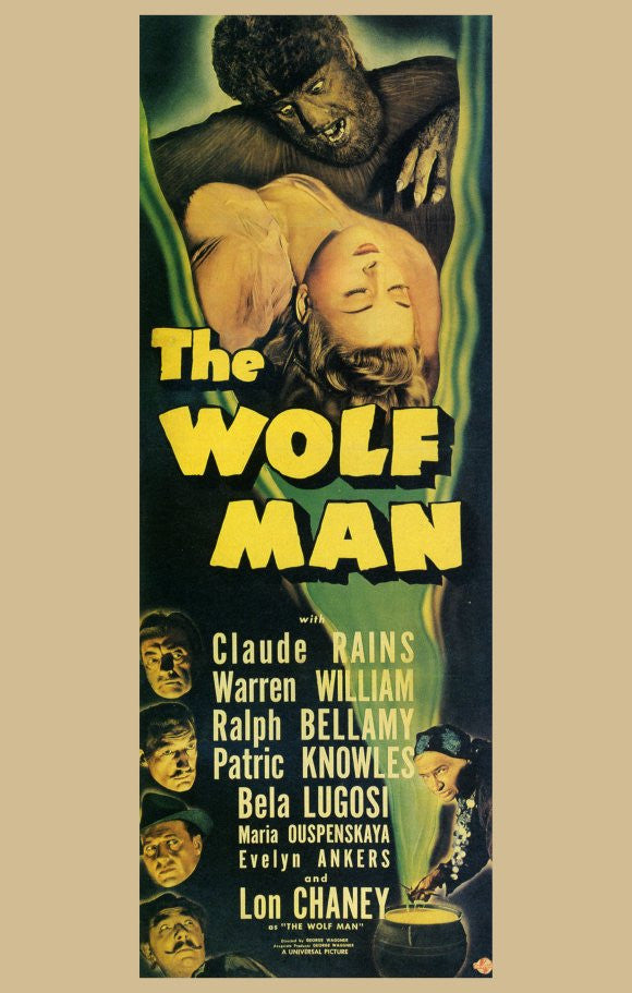 The Wolf Man Movie Poster Print (11x17) | Posterazzi