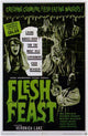 Flesh Feast Movie Poster Print featuring iconic horror imagery.