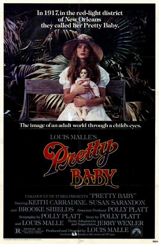 Pretty Baby Movie Poster Print showcasing classic film art.