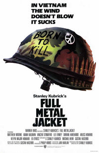 Full Metal Jacket Movie Poster Print showcasing iconic film art.