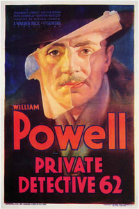 Private Detective 62 Movie Poster Print featuring classic detective imagery.