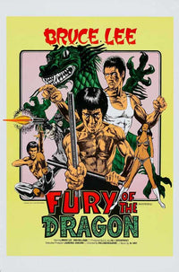 Fury of the Dragon Movie Poster Print featuring dynamic artwork