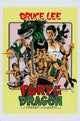 Fury of the Dragon Movie Poster Print featuring dynamic artwork