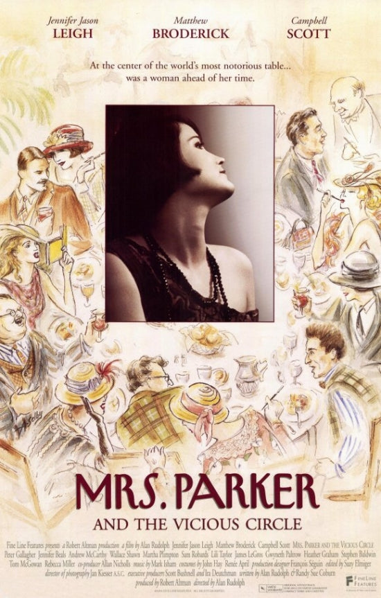 Mrs. Parker and the Vicious Circle Movie Poster Print