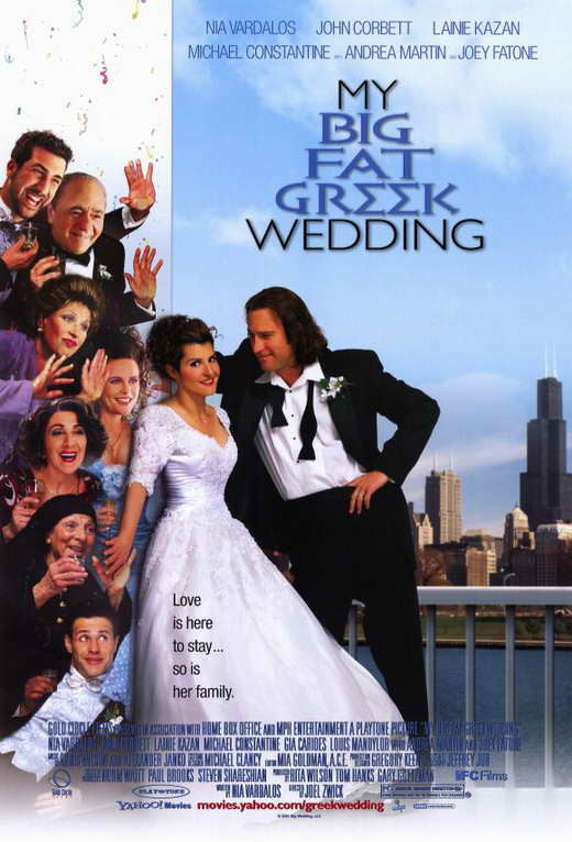 My Big Fat Greek Wedding Movie Poster Print (11x17)