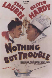 Nothing But Trouble Movie Poster Print featuring vibrant colors and iconic imagery.