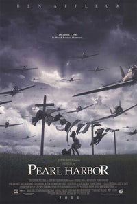 Pearl Harbor movie poster print showcasing dramatic scenes.