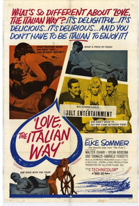 Love the Italian Way Movie Poster Print showcasing Italian cinema charm.