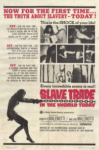 Slave Trade in the World Today Movie Poster Print showcasing themes of human rights and awareness.
