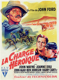 She Wore a Yellow Ribbon movie poster print showcasing classic cinema.