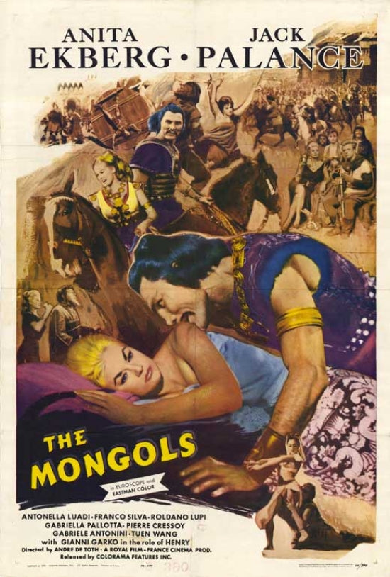 The Mongols movie poster print showcasing the epic tale of the Mongolian Empire.