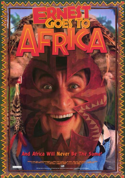 Ernest Goes to Africa Movie Poster Print showcasing vibrant colors and comedy.