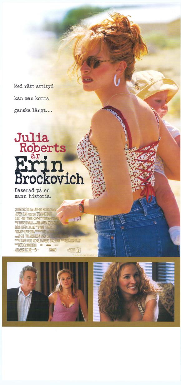 Erin Brockovich Movie Poster Print showcasing a powerful legal story.