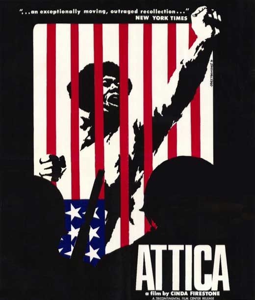 Attica Movie Poster Print showcasing vibrant colors and cinematic themes.