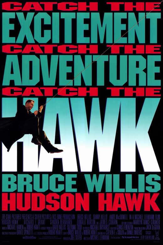 Hudson Hawk Movie Poster Print featuring Bruce Willis