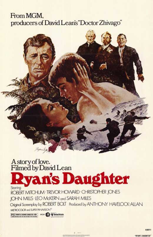 Ryan's Daughter Movie Poster Print showcasing classic film art.