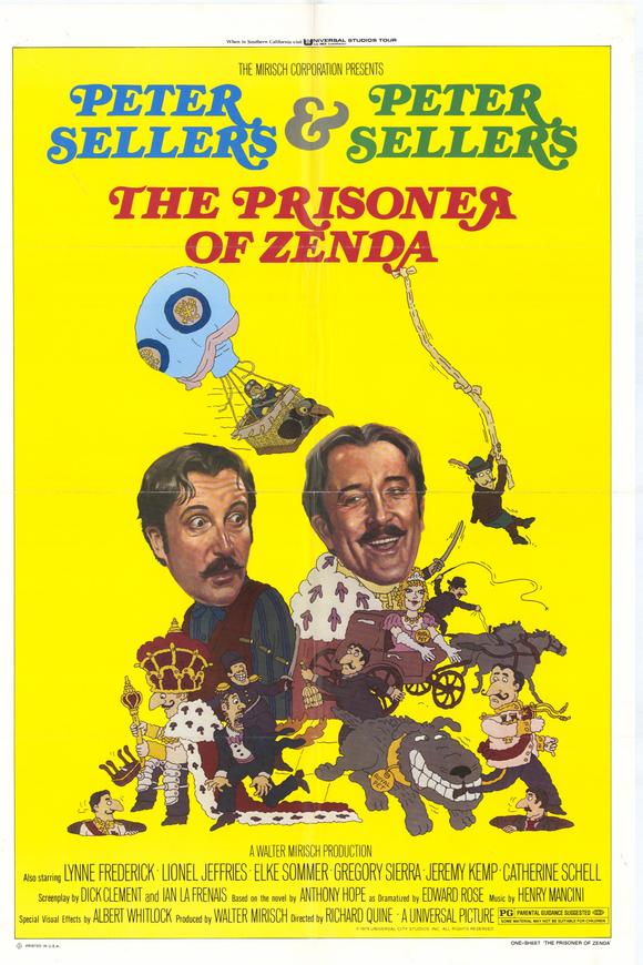 Prisoner of Zenda Movie Poster Print showcasing classic film artwork.