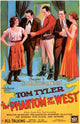 Phantom of the West Movie Poster Print featuring classic cinema art