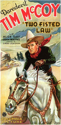 Two Fisted Law Movie Poster Print showcasing classic Western art.