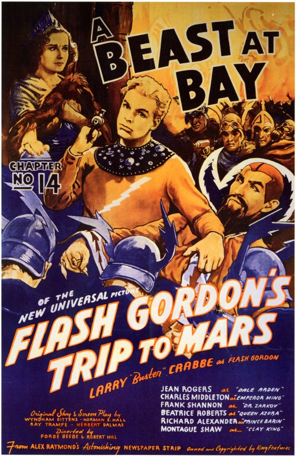 Flash Gordon's Trip to Mars Movie Poster Print showcasing sci-fi adventure.