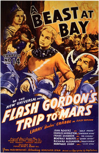 Flash Gordon's Trip to Mars Movie Poster Print showcasing sci-fi adventure.