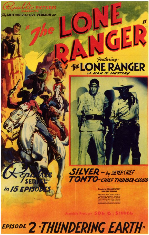 The Lone Ranger Movie Poster Print showcasing Wild West adventure.