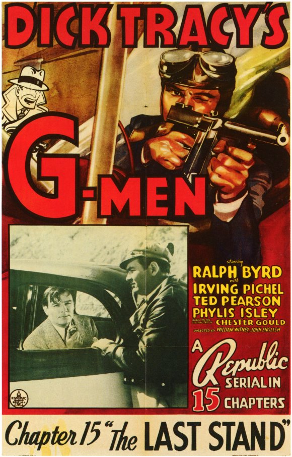 Dick Tracy's G-Men Movie Poster Print showcasing classic comic book art.