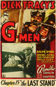 Dick Tracy's G-Men Movie Poster Print showcasing classic comic book art.
