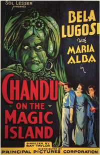 Chandu on the Magic Island Movie Poster Print showcasing vibrant colors and adventure.