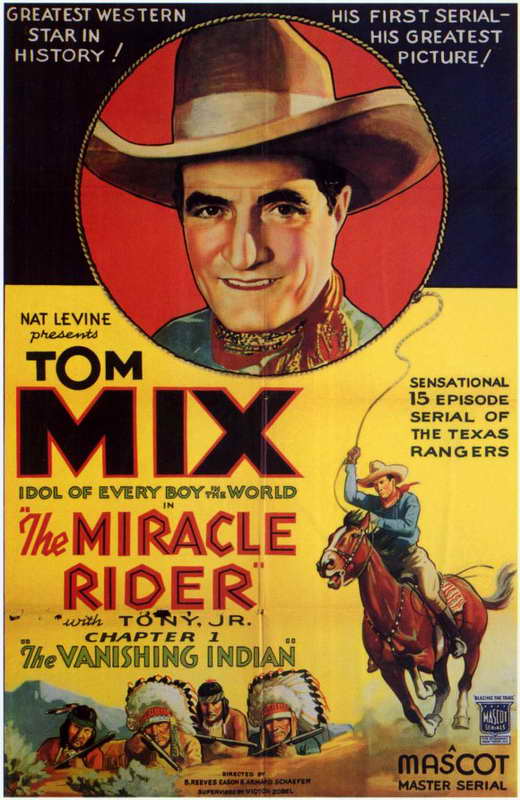 The Miracle Rider Movie Poster Print showcasing classic Western film art.