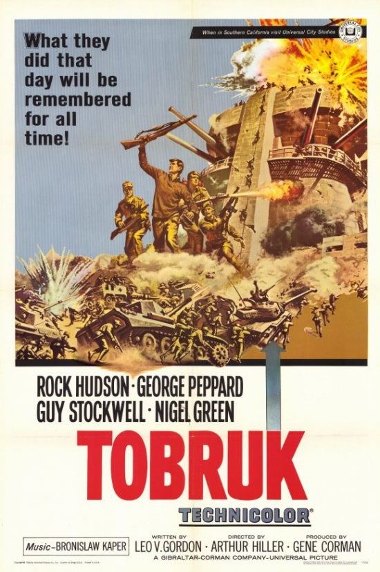 Tobruk Movie Poster Print showcasing stunning cinematic artwork.