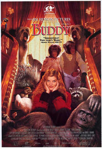 Buddy Movie Poster Print featuring vibrant colors and charming design.