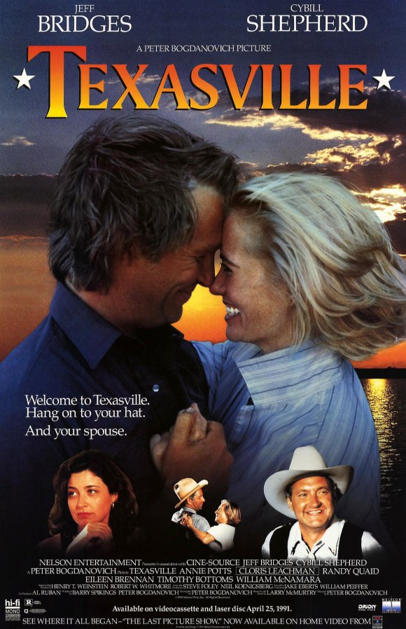 Texasville Movie Poster Print showcasing classic film art.