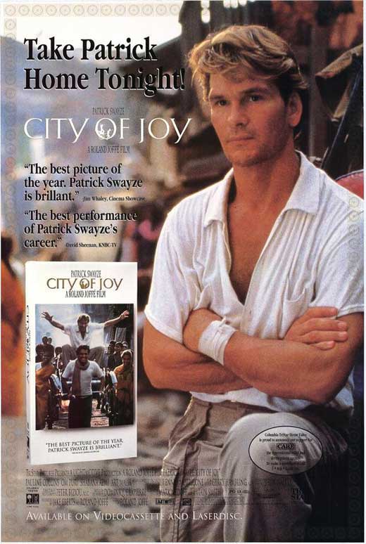 City of Joy Movie Poster showcasing vibrant colors and cinematic theme.
