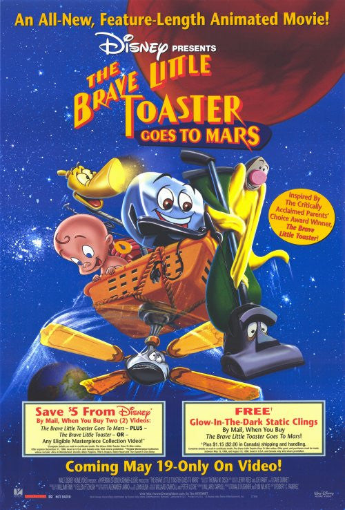 The Brave Little Toaster Goes to Mars Movie Poster Print 11x17