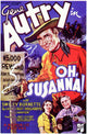 Oh Susanna! movie poster print showcasing classic film art.