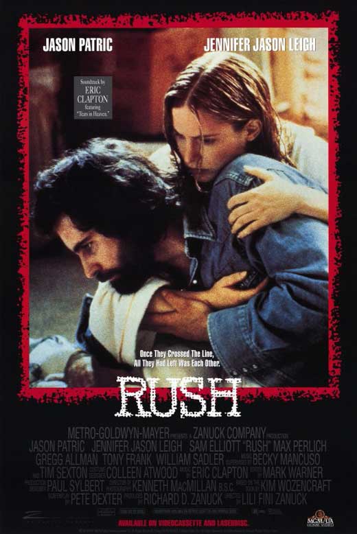 Rush Movie Poster Print featuring Formula 1 racing action.