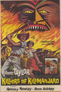 Killers of Kilimanjaro Movie Poster Print featuring vibrant colors and thrilling visuals.