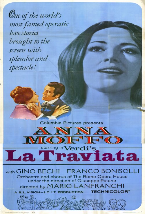 La Traviata Movie Poster Print showcasing vibrant opera artwork.