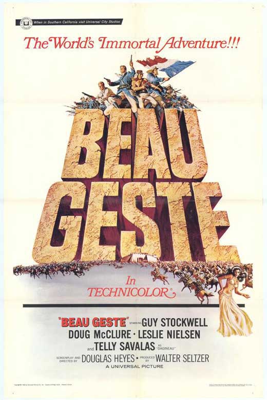 Beau Geste Movie Poster Print showcasing classic film art.