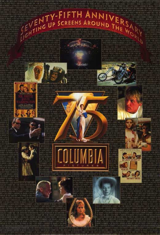Columbia Pictures 75th Anniversary Movie Poster Print
