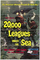 20,000 Leagues Under the Sea Movie Poster Print featuring underwater adventure.