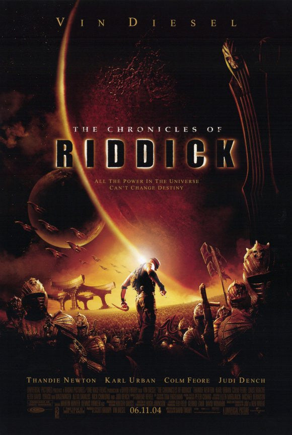 The Chronicles of Riddick Movie Poster Print 11x17