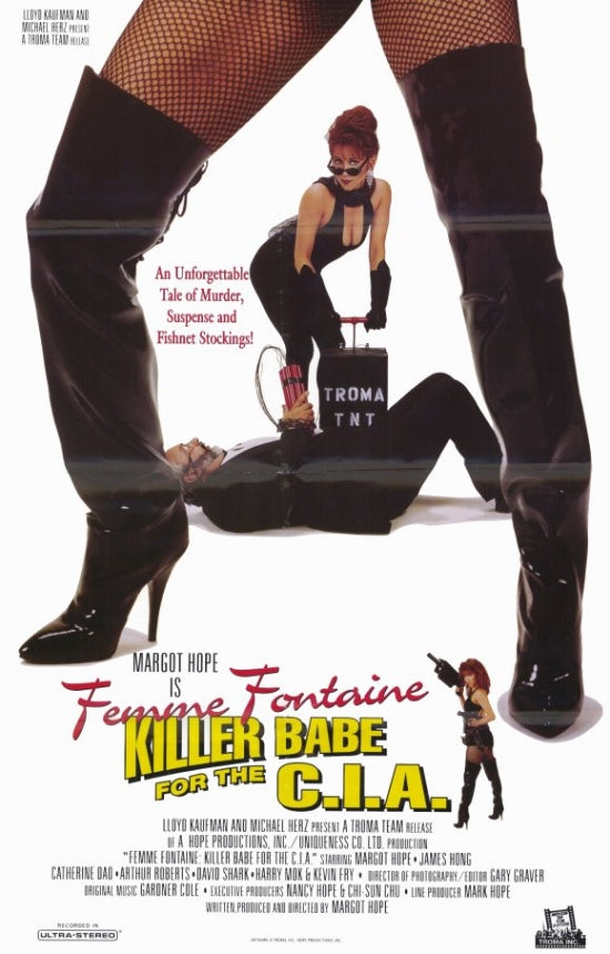 Femme Fontaine Killer Babe for the C.I.A. Movie Poster featuring a strong female character in an espionage theme.