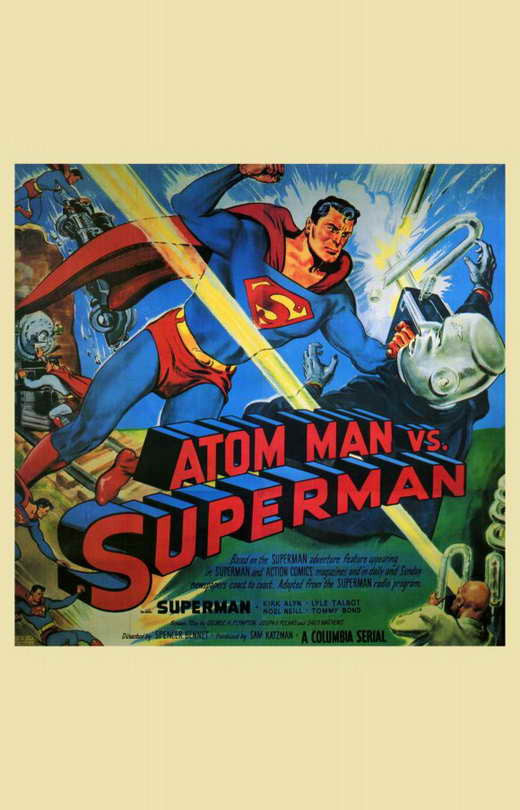 Atom Man vs. Superman Movie Poster Print - 11x17