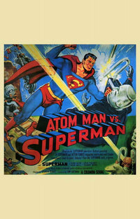 Atom Man vs. Superman Movie Poster Print - 11x17